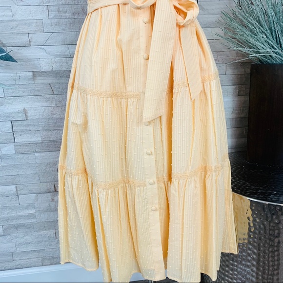 Gal Meets Glam NWT Peggy Swiss Dot MIDI Dress SZ 8 - Picture 4 of 15